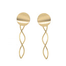 GOLD DROP STUD EARRINGS