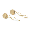 GOLD DROP STUD EARRINGS
