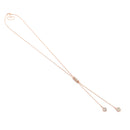 ROSE GOLD CRYSTAL LONG TASSEL NECKLACE