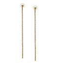 GOLD RHINESTONE DROP EARRINGS