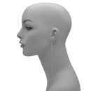 SILVER RHINESTONE DROP EARRINGS