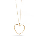 GOLD CRYSTAL HEART NECKLACE