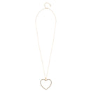 GOLD CRYSTAL HEART NECKLACE