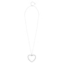SILVER CRYSTAL HEART NECKLACE