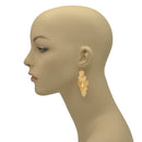 GOLD HEART FILIGREE CHANDELIER DROP EARRINGS