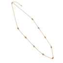 GOLD  RED EYE LONG NECKLACE