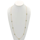 GOLD TURQUOISE EYE LONG NECKLACE