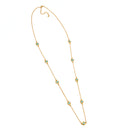 GOLD TURQUOISE EYE LONG NECKLACE