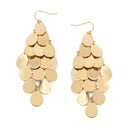 GOLD TEARDROP CHANDELIER EARRINGS