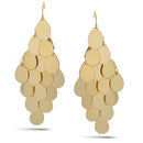 GOLD TEARDROP CHANDELIER EARRINGS