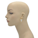 GOLD HEART GLITTER EARRINGS