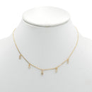 GOLD CRYSTAL DELICATE NECKLACE