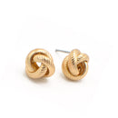 GOLD KNOT STUD EARRINGS