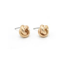 GOLD KNOT STUD EARRINGS