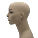 CHAMPAGNE CRYSTAL SILVER FILIGREE EARRINGS