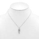 SILVER LOCK AND KEY NECKLACE