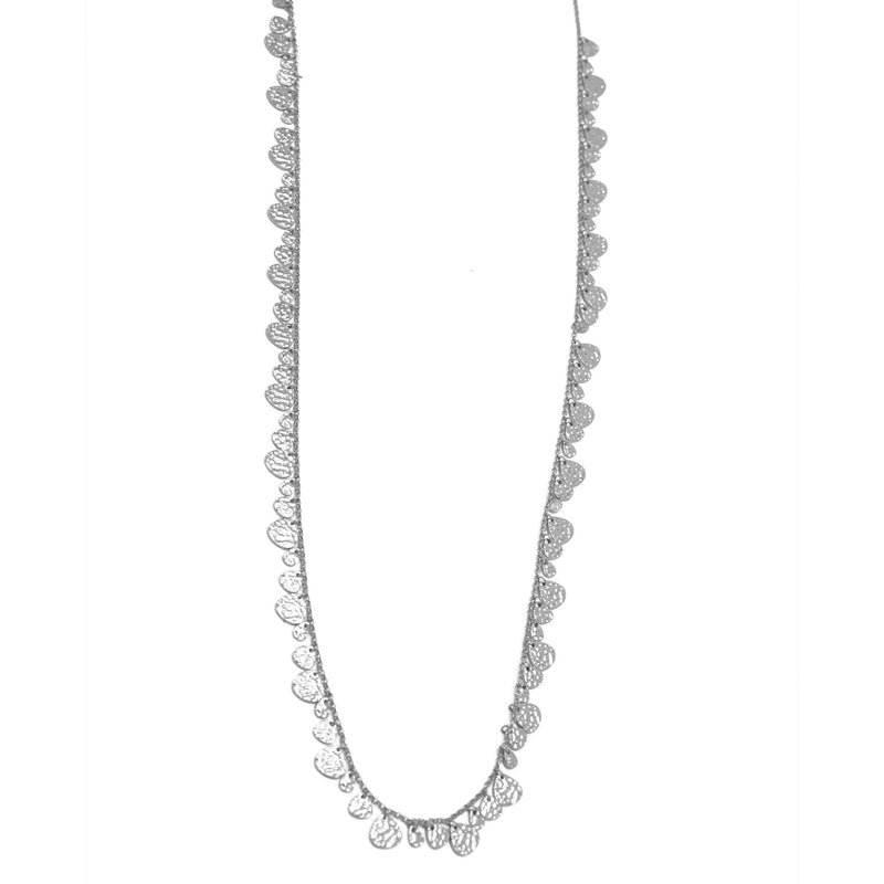 SILVER LONG CHAIN NECKLACE
