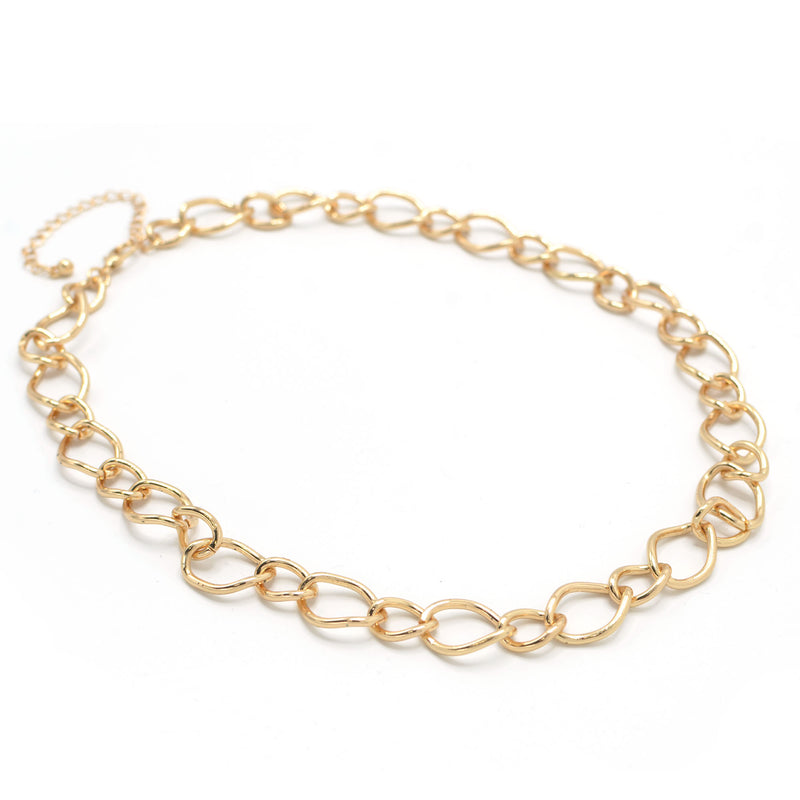 Gold Link Chain Long Necklace