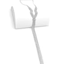 GOLD RHINESTONE MULTI LAYERED 48" INCH LONG TASSEL NECKLACE