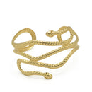 GOLD HALLOWEEN SNAKE UPPER ARM BAND CUFF BRACELET