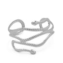 SILVER HALLOWEEN SNAKE ARM BAND CUFF