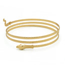 GOLD HALLOWEEN SNAKE UPPER  ARM BAND CUFF BRACELET