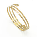 GOLD HALLOWEEN SNAKE UPPER  ARM BAND CUFF BRACELET