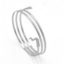 SILVER HALLOWEEN SNAKE UPPER  ARM BAND CUFF BRACELET
