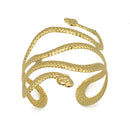 GOLD HALLOWEEN SNAKE UPPER  ARM BAND CUFF BRACELET