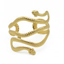 GOLD HALLOWEEN SNAKE UPPER  ARM BAND CUFF BRACELET
