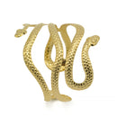 GOLD HALLOWEEN SNAKE UPPER  ARM BAND CUFF BRACELET