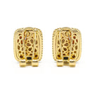 GOLD PAVE CRYSTAL POST EARRINGS