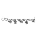 SILVER ELEPHANT CHARM BRACELET