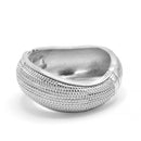 RHODIUM HINGED BRACELET