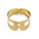 GOLD HAMMER HINGE BRACELET