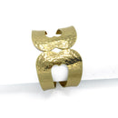 GOLD HAMMER HINGE BRACELET