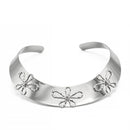 RHODIUM CRYSTAL FLOWER CHOKER NECKLACE