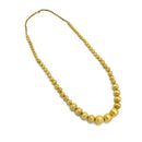 GOLD SHINY BALL LIGHT WEIGHT NECKLACE