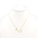 GOLD LETTER J CHARM NECKLACE