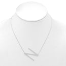 SILVER LETTER N INITIAL CHARM NECKLACE