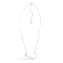 SILVER LETTER J INITIAL CHARM NECKLACE