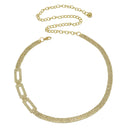 GOLD RECTANGLE RHINESTONE CRYSTAL WAIST CHAIN BELT