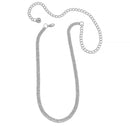 RHODIUM 3 ROWS RHINESTONE CRYSTAL WAIST CHAIN BELT