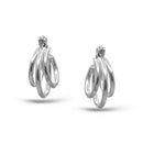 Rhodium Hoop Earring