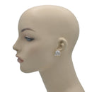 RHODIUM CRYSTAL ELEPHANT STUD EARRING