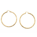GOLD BIG CIRCLE HOOP EARRING