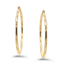 GOLD BIG CIRCLE HOOP EARRING