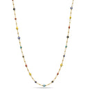 Gold Multi Color Evil Eye Choker Necklace
