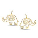 GOLD ELEPHANT EARRINGS