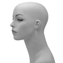 RHODIUM CRYSTAL TEARDROP EARRINGS